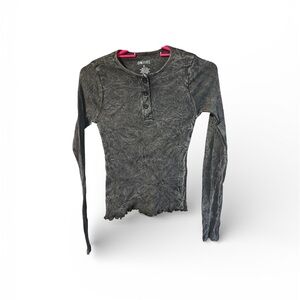 On Fire Women’s Long Sleeve Black Shirt